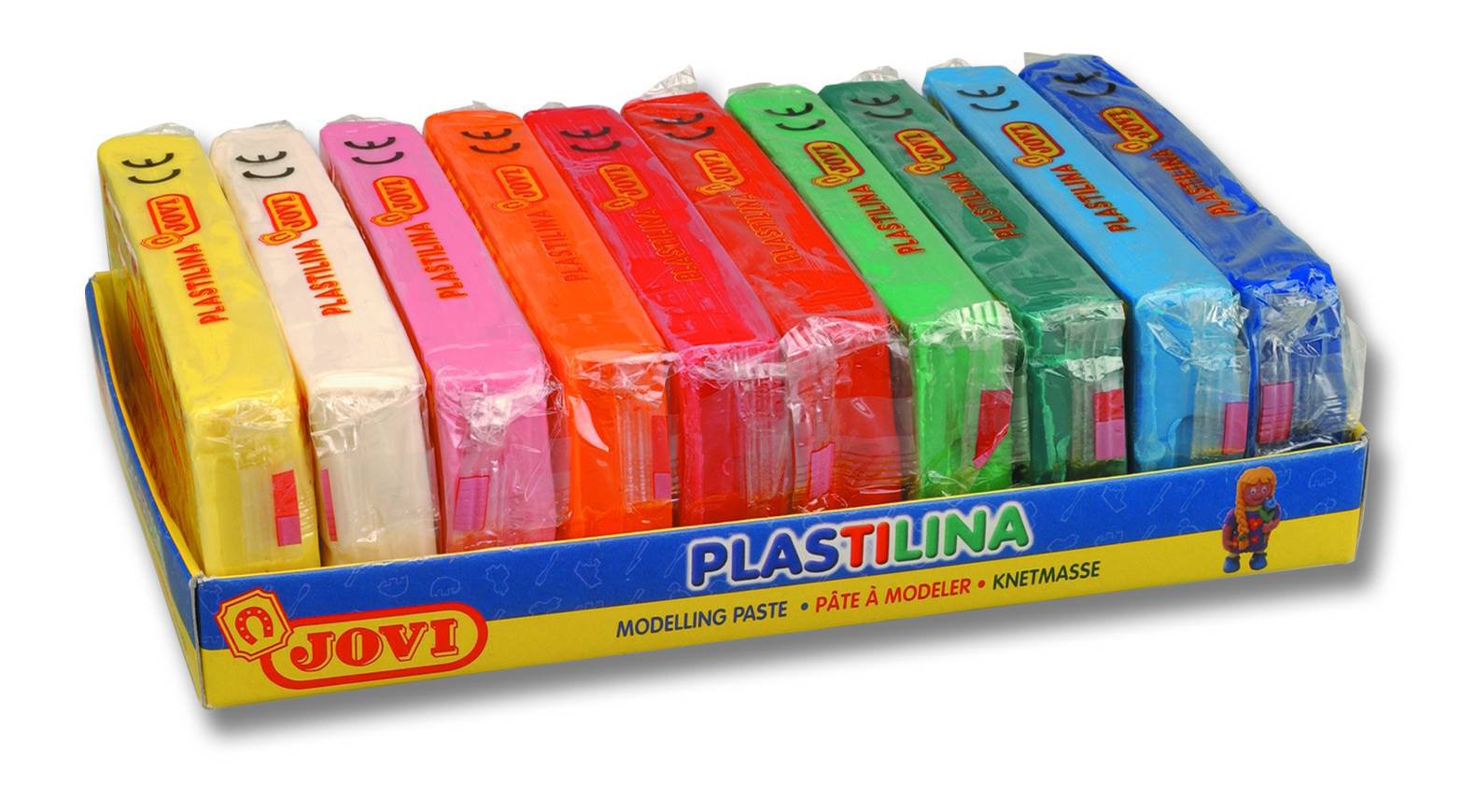 Plastilina Jovi blister 15g 6 colores pastel